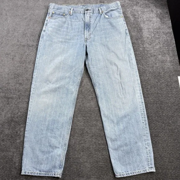 Levi's 550 Men's Relaxed Fit Jeans Blue Size 40x32 Light Wash 100% Cotton - Picture 1 of 16